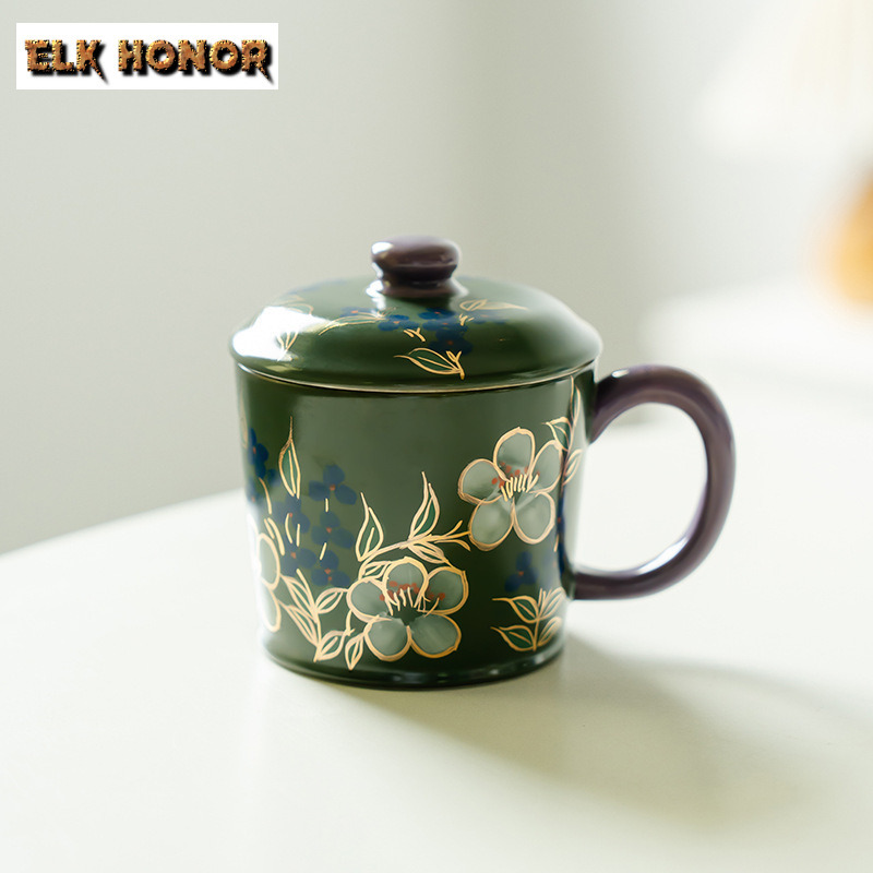 Coffee Jasmine Tea - Fiore di gelsomino dipinto a mano