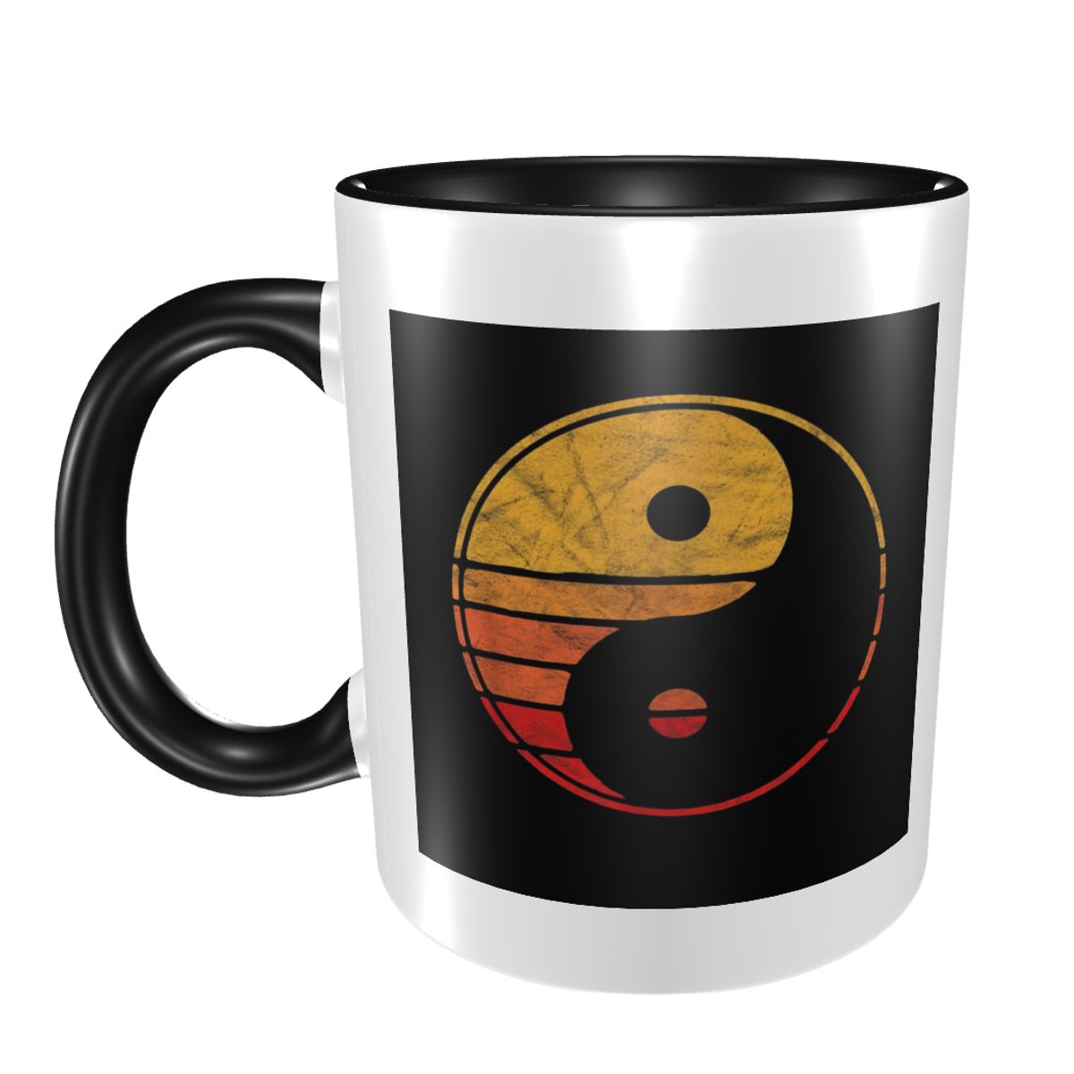 Coffee Tea Yin Yang - Umorismo Vintage Yin Yang Tazza da