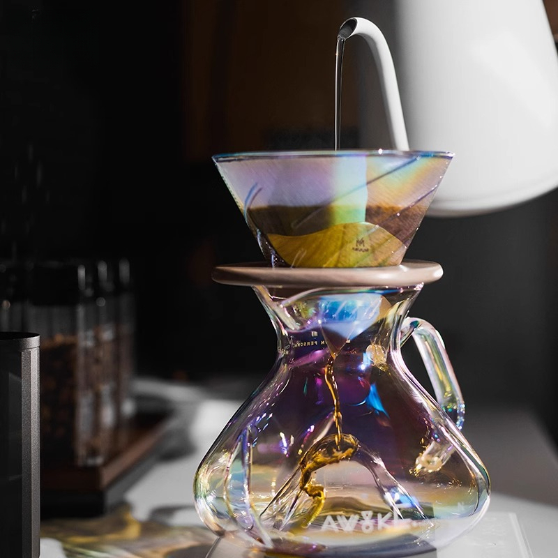 Coffee Dripper V60 - Caffettiera Pour Over in Vetro con