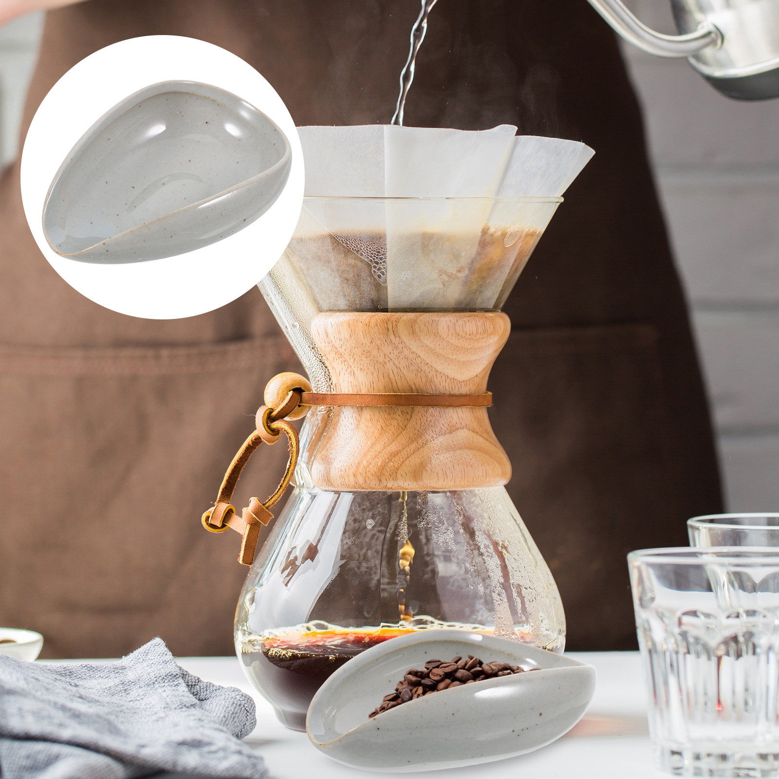 Coffee Tea And Leaf - Vassoio in Ceramica per Chicchi di