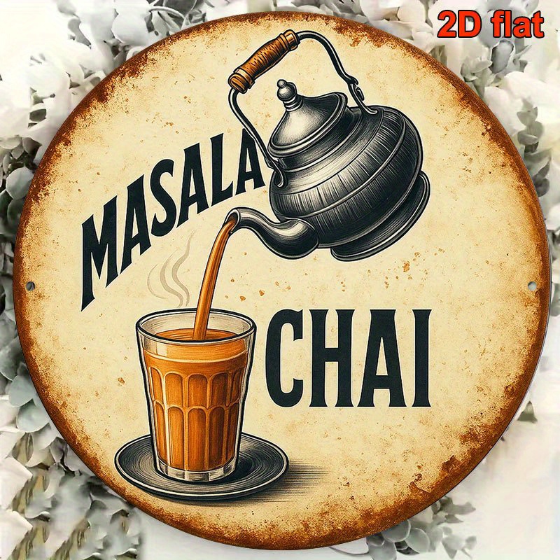 Coffee Tea Recipe - Targa in Metallo Masala Chai Vintage