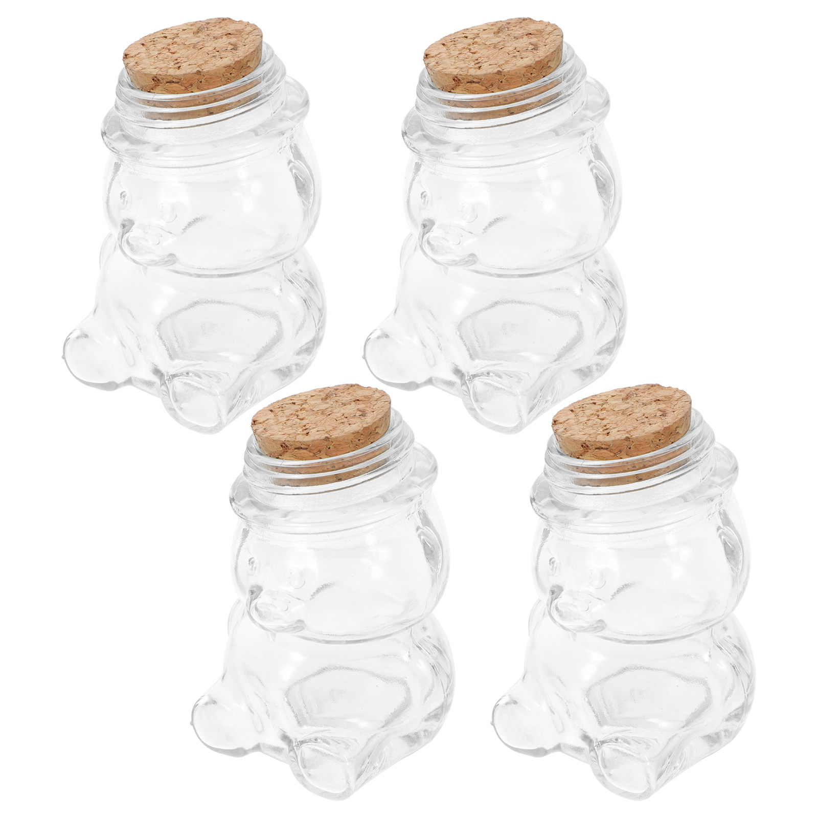 Coffee Tea Set - Set di 4 barattoli in vetro