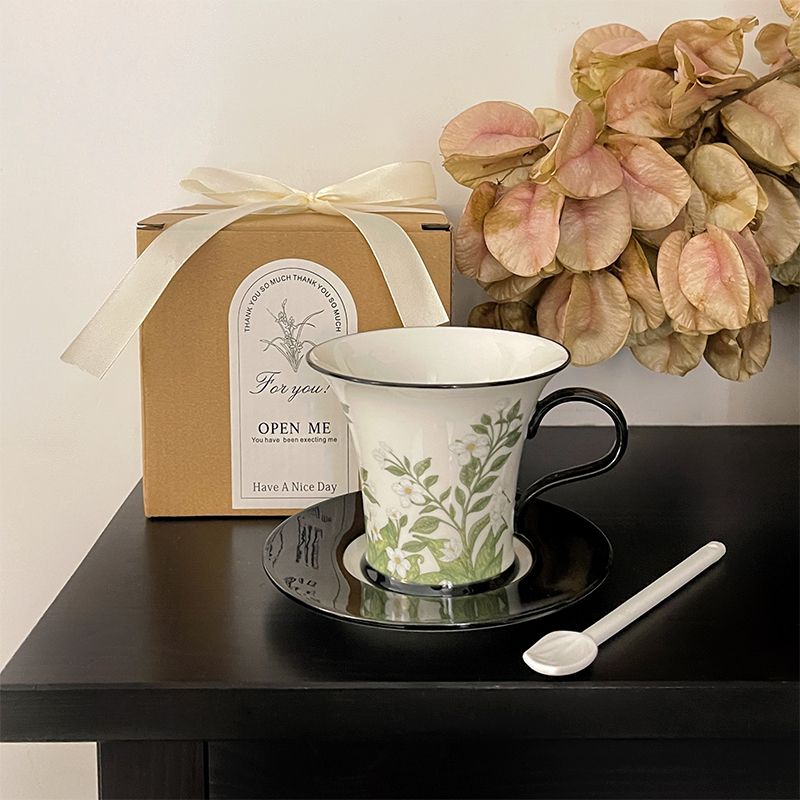 Coffee Jasmine Tea - Tazza americana retrò gelsomino delicato regalo