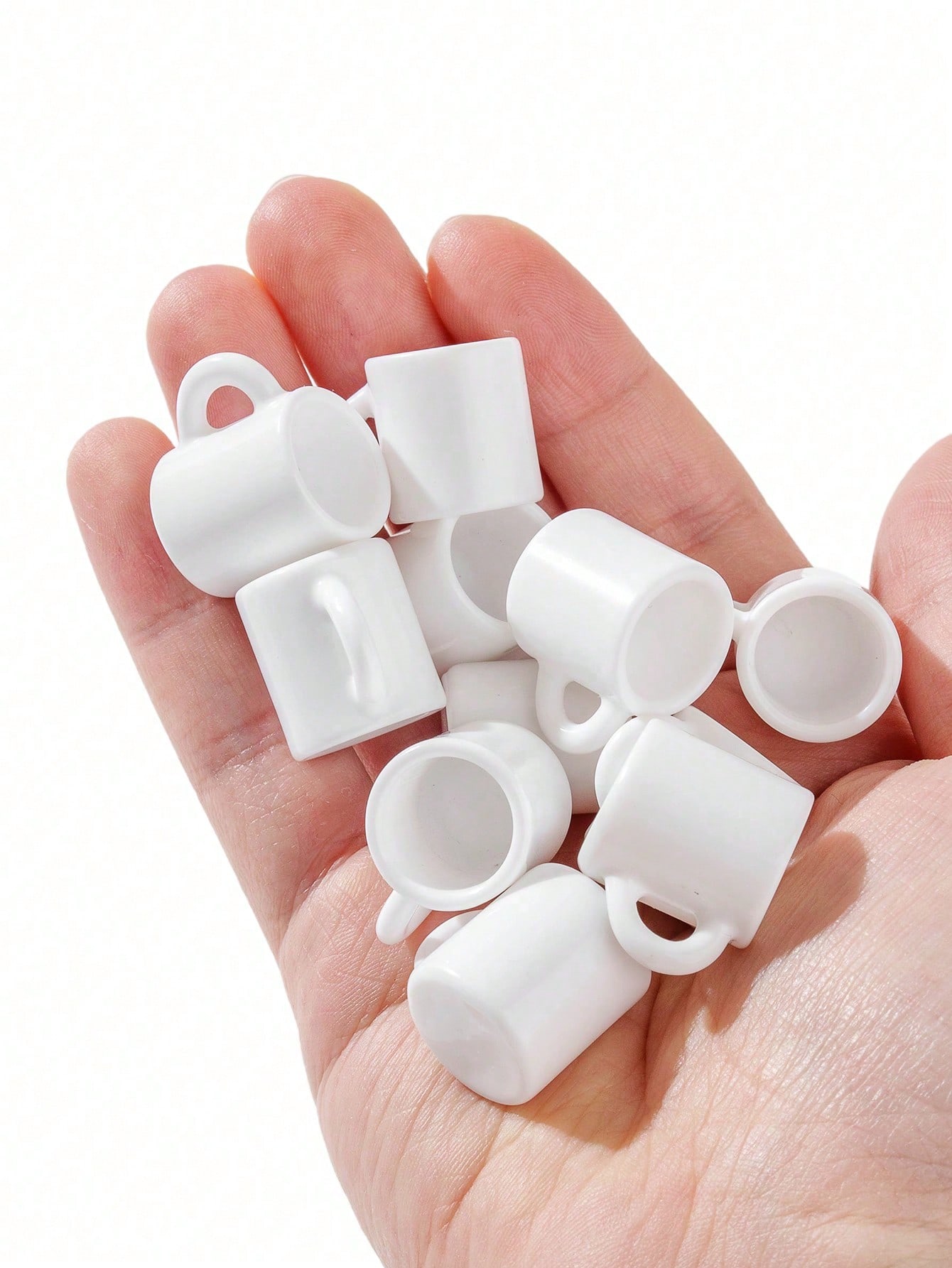 Coffee Y Tea - 10 tazze bianche in miniatura per