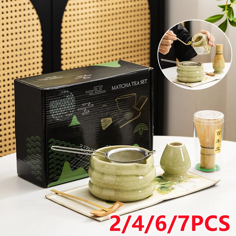Matcha Whisk Set - 2/4//7PCS Set Matcha giapponese fatto a