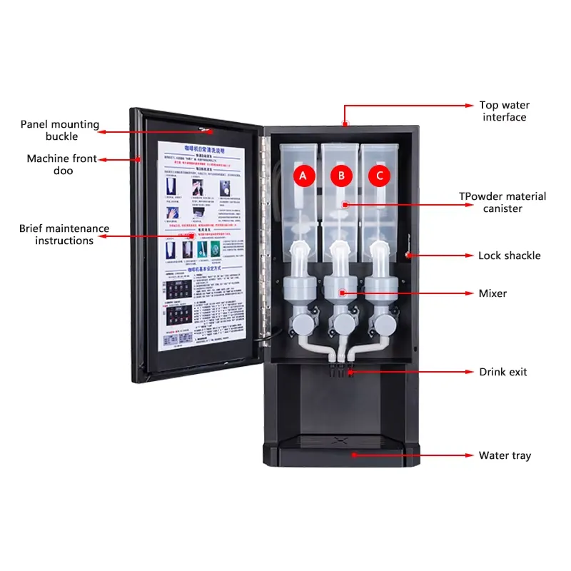 Distributore Automatico di Caf - Coffee Tea Vending Machine For Office recensione e prezzo