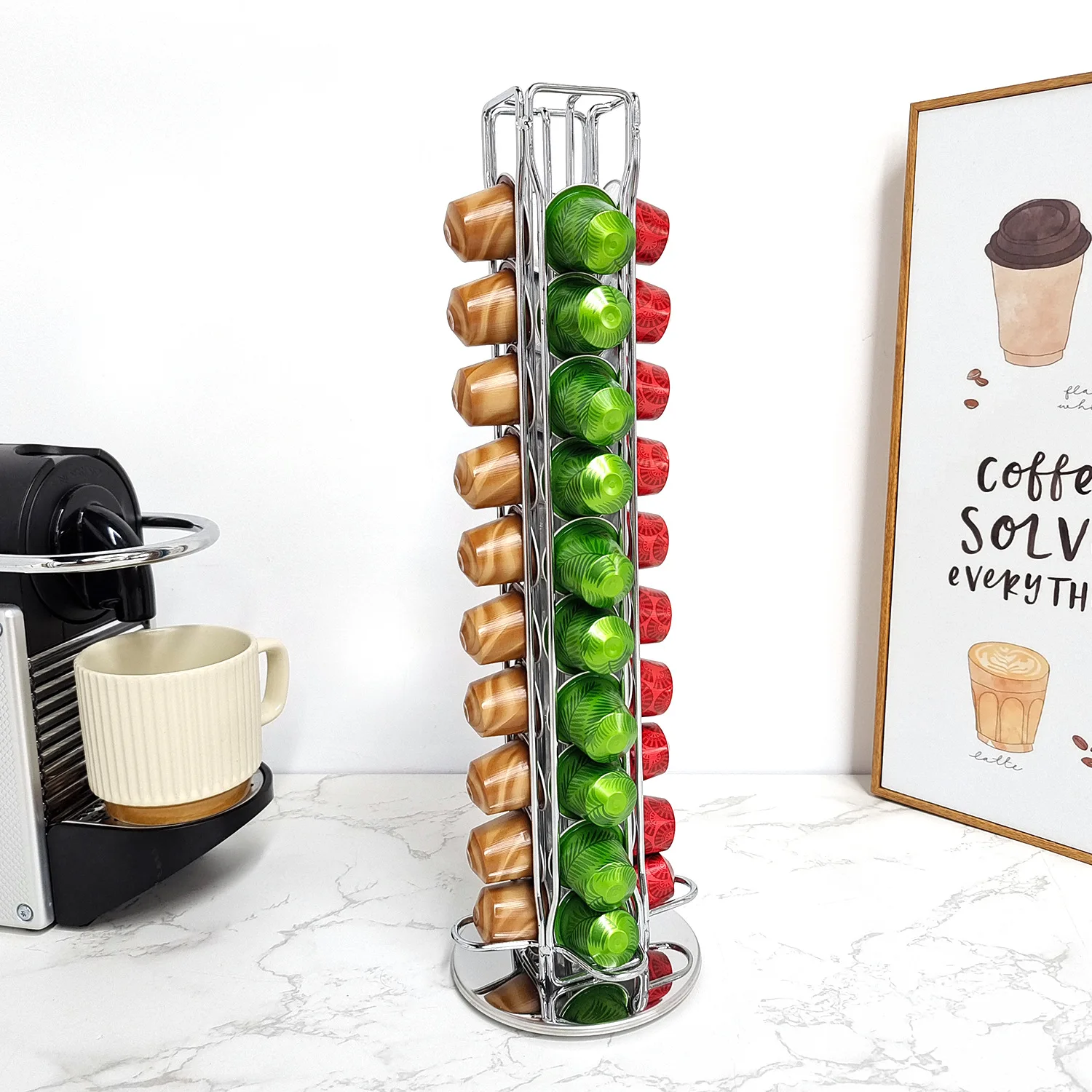 1PC 40 capsule di caffè capsul - Coffee Tea Stand recensione e prezzo