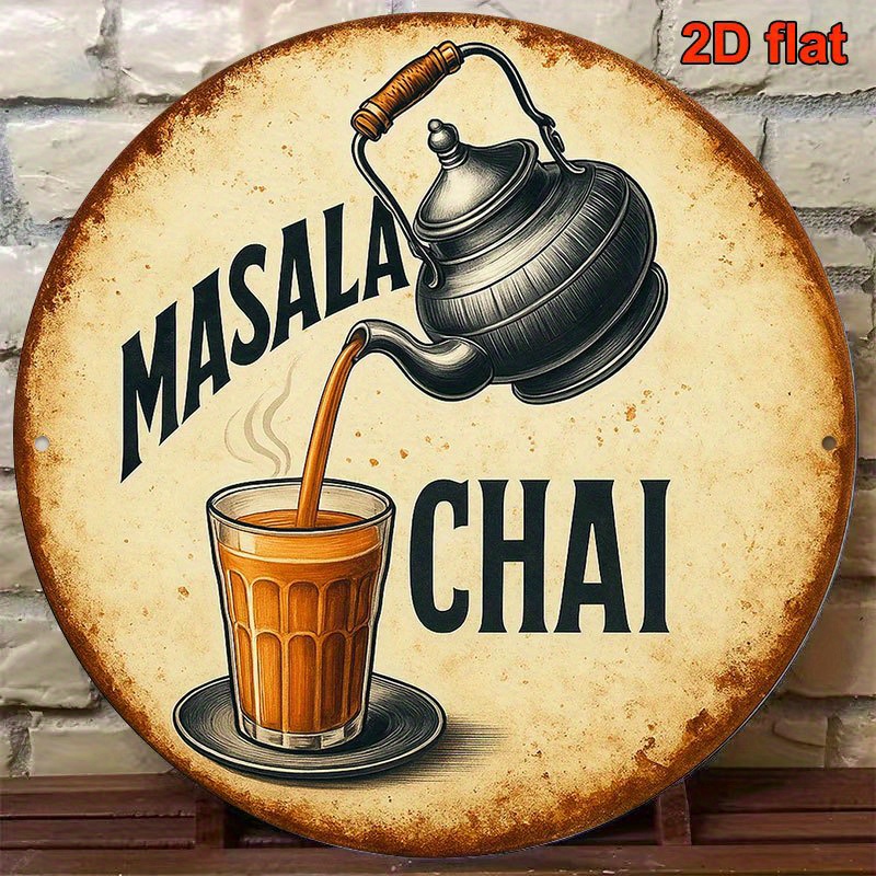 Targa in Metallo Masala Chai V - Coffee Tea Recipe recensione e prezzo