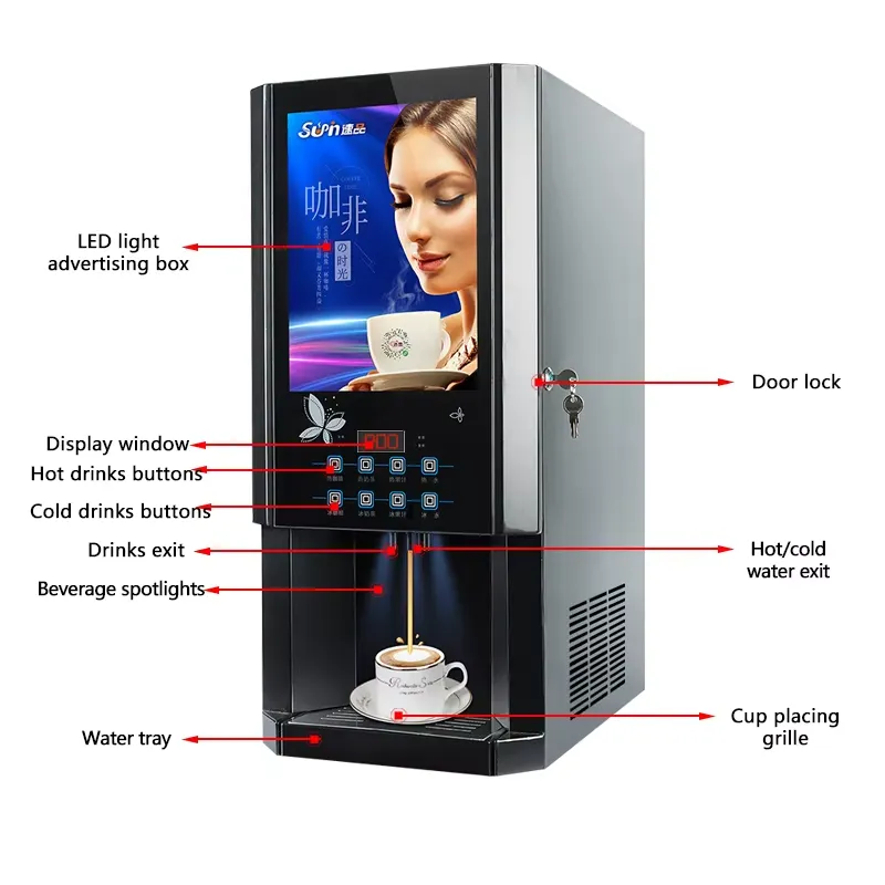 Distributore Automatico di Caf - Coffee Tea Vending Machine For Office recensione e prezzo