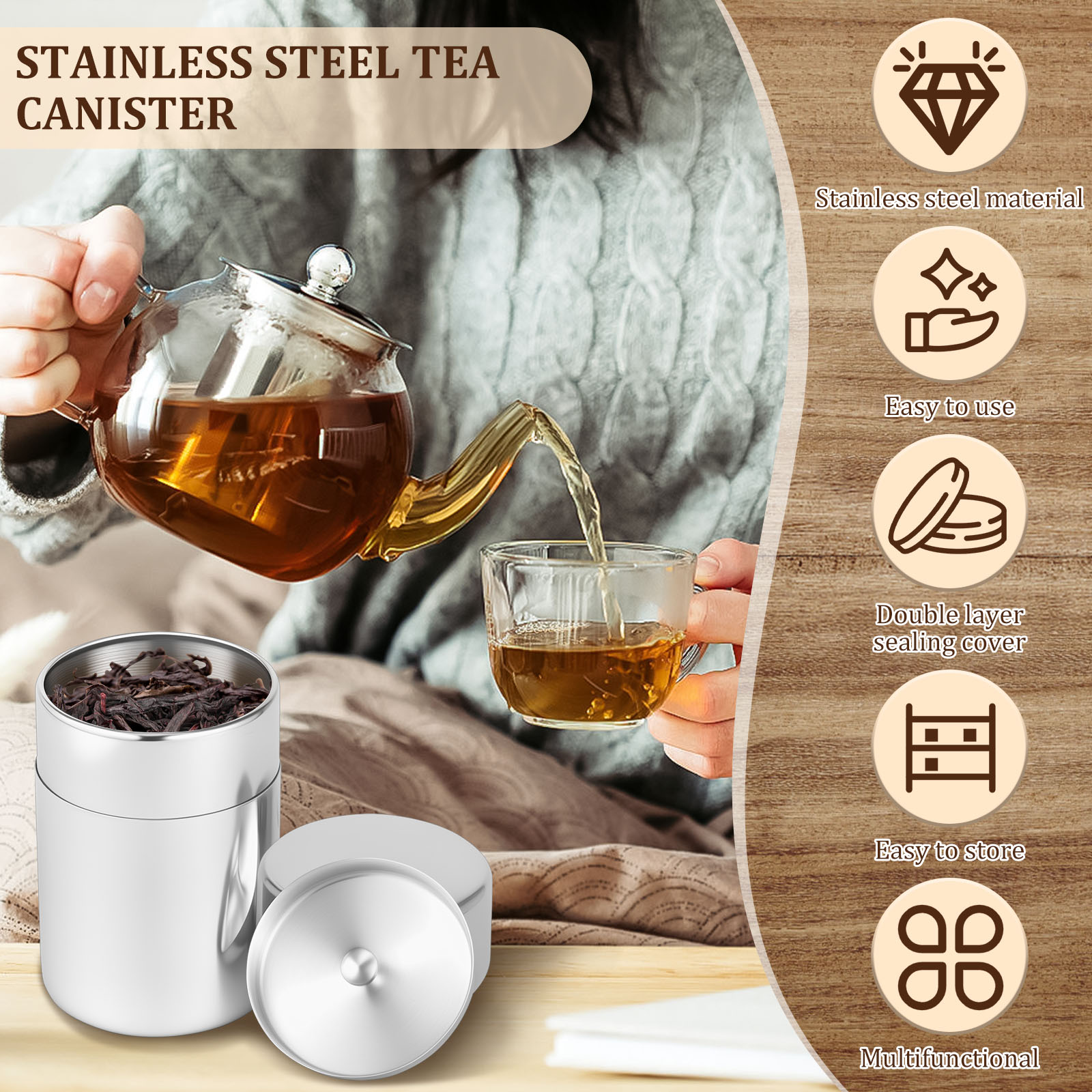 Contenitori per barattoli di f - Coffee Tea Leaf And Bean recensione e prezzo