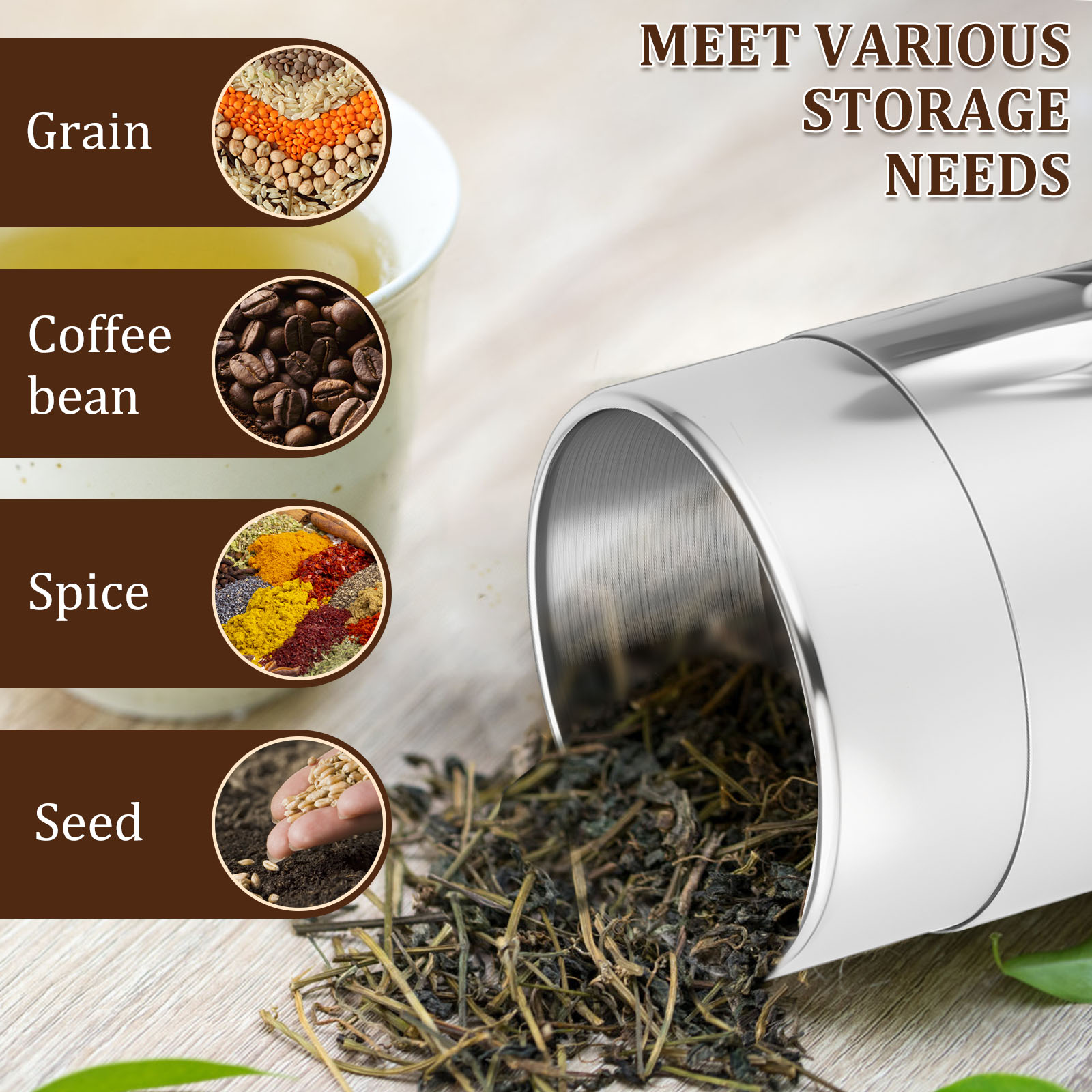 Contenitori per barattoli di f - Coffee Tea Leaf And Bean recensione e prezzo