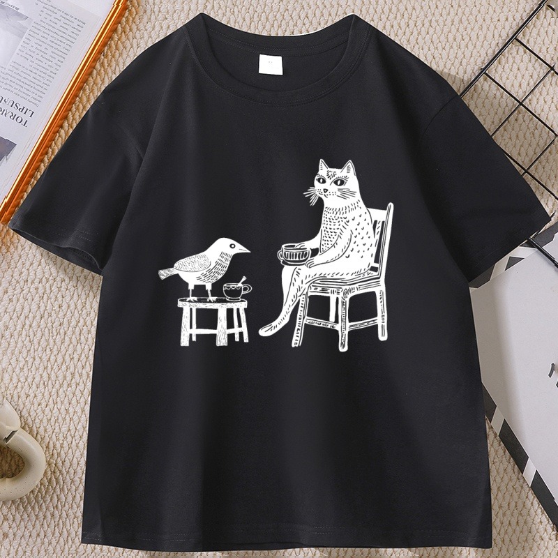 T-shirt grafica da donna con s - Coffee Tea Drawing recensione e prezzo