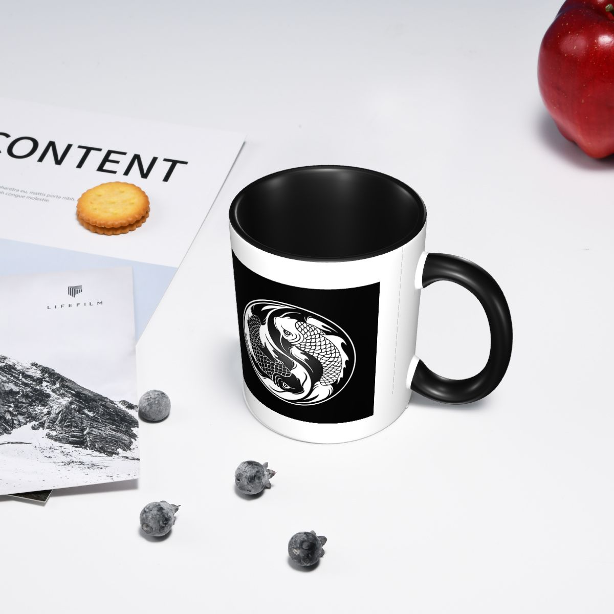 Tazza di pesce Yin Yang Koi in - Coffee Tea Yin Yang recensione e prezzo