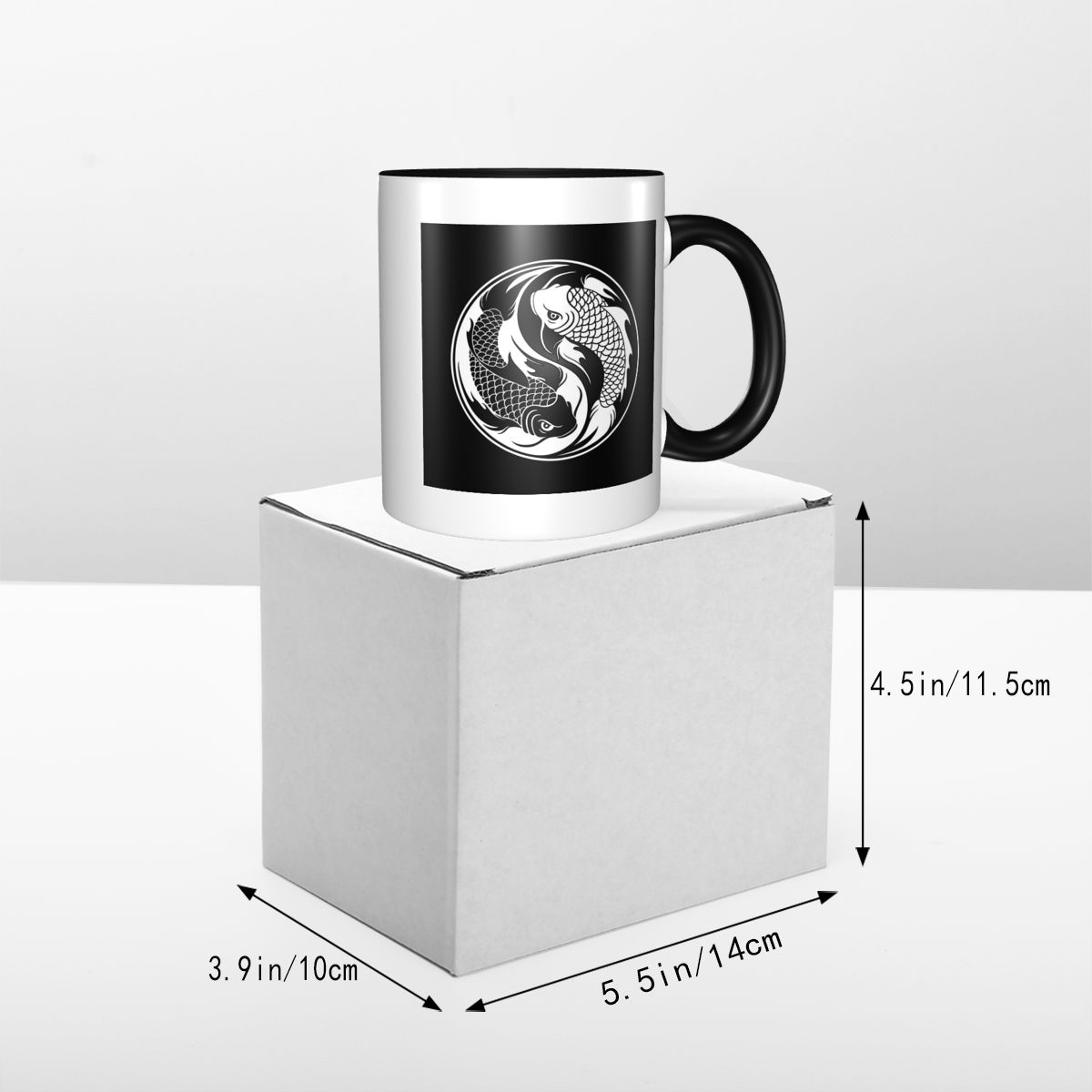 Tazza di pesce Yin Yang Koi in - Coffee Tea Yin Yang recensione e prezzo