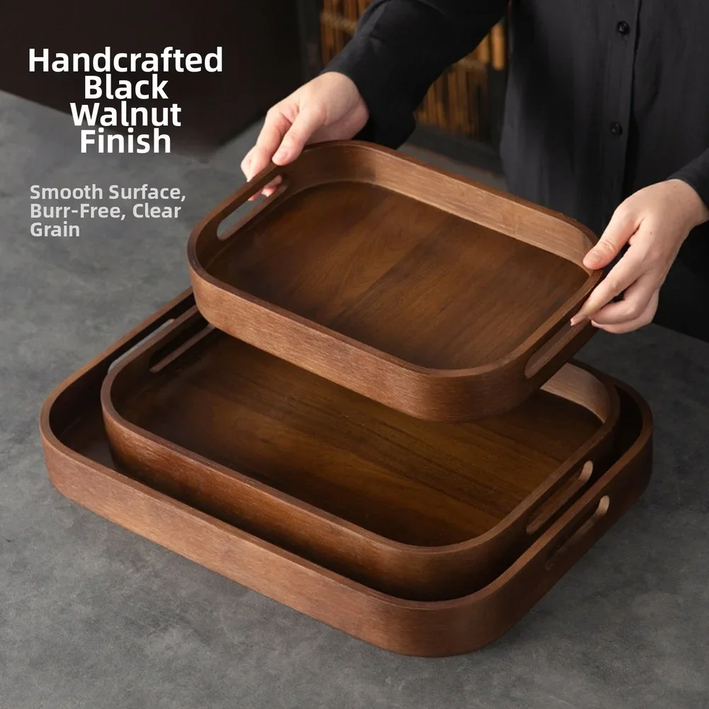 Vassoio da tè in legno con man - Coffee Tea Stand recensione e prezzo